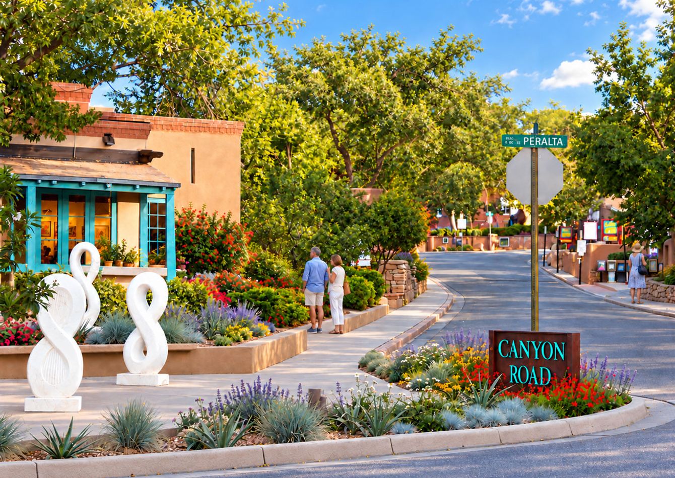 Image of Successful Contemporary Art Gallery and Prime Canyon Road Real Estate