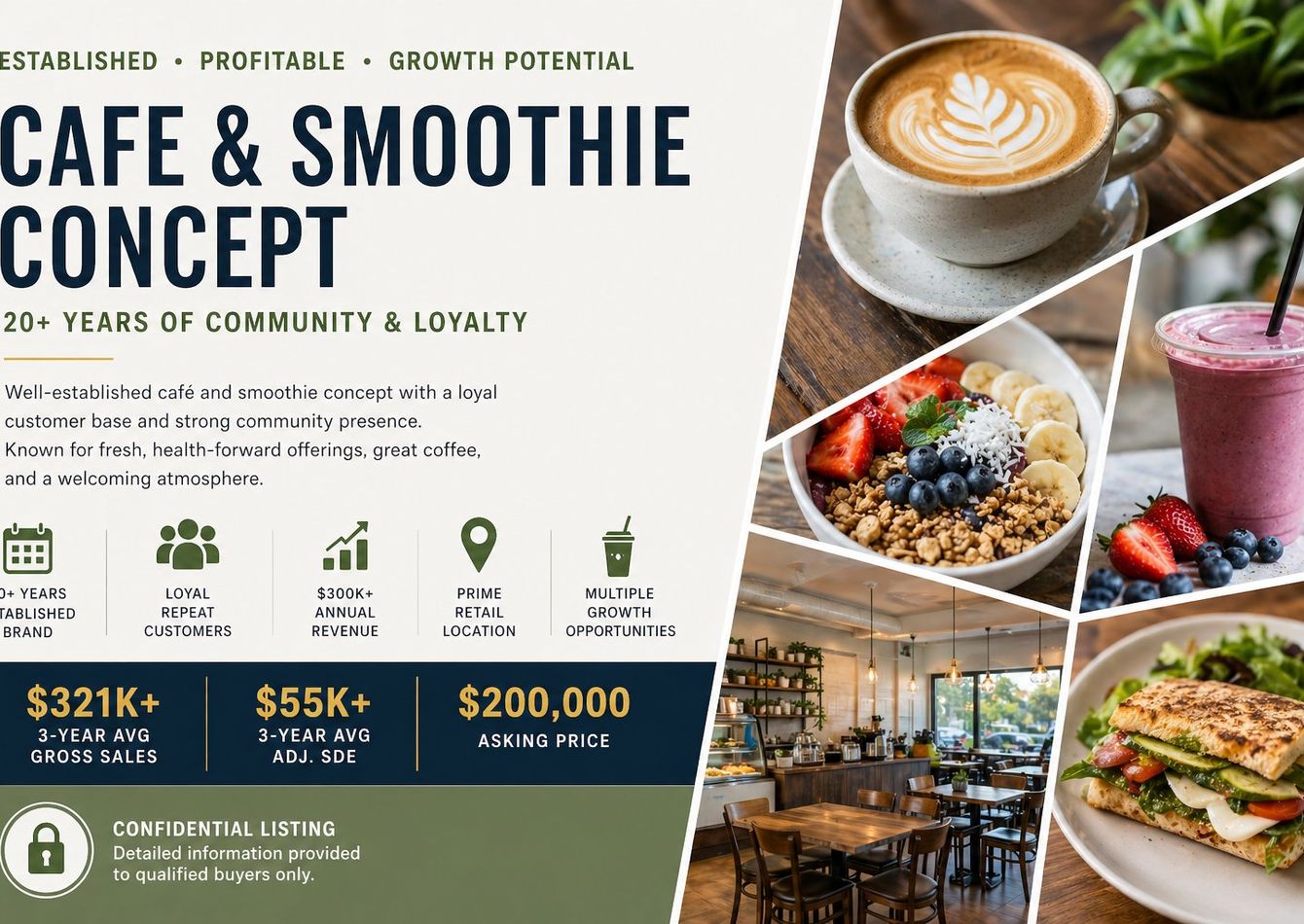 Image of Coastal Café & Smoothie Concept | 20+ Yr Brand | Lifestyle + Growth Upside