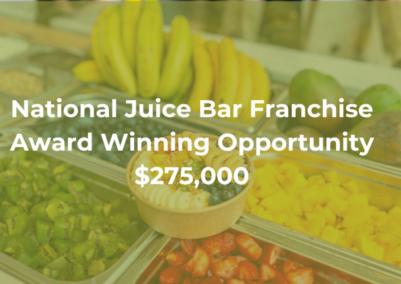Image of Award-Winning Franchised Juice Bar — Turnkey, Built-Out & Growing in Affluent N. Virginia Trade Area