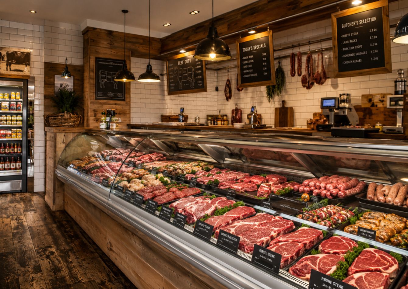 Image of Meat Shop with Property, Land and 4 Bedroom Accommodations.
