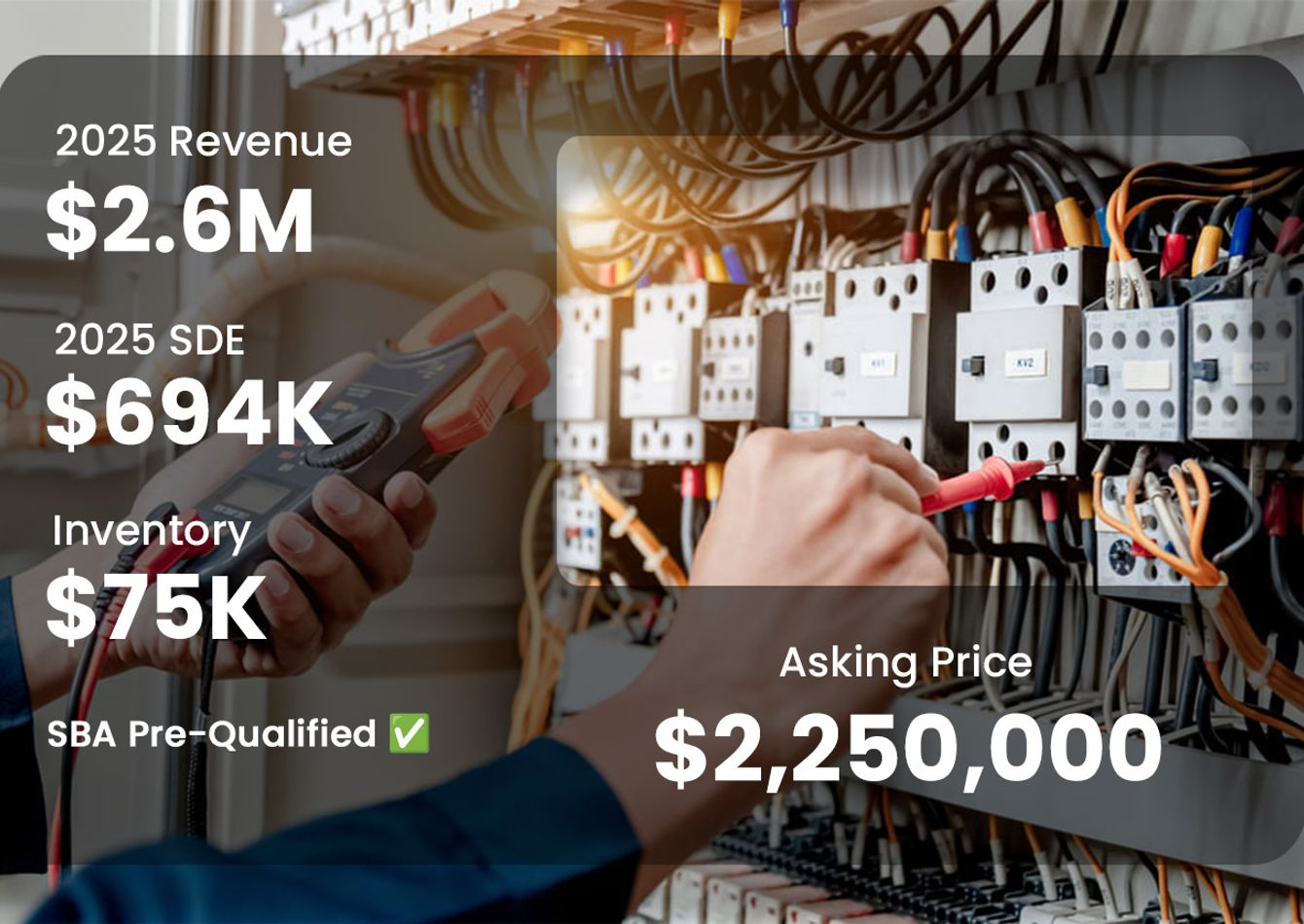 Image of Well Established Electrical Contractor Listing located in Georgia